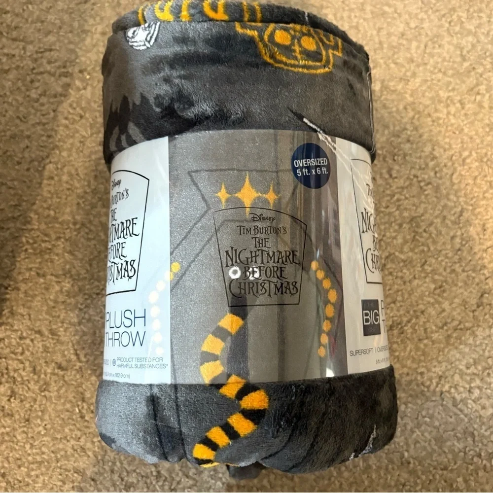 Disney Nightmare Before Christmas Oversized 5x6ft Fleece Blanket NEW